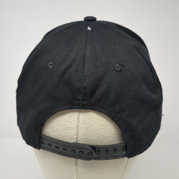 Bodybuilding Snapback Cap Black One Size Adjustable Embroidered Wicked Wear - Picture 6 of 10